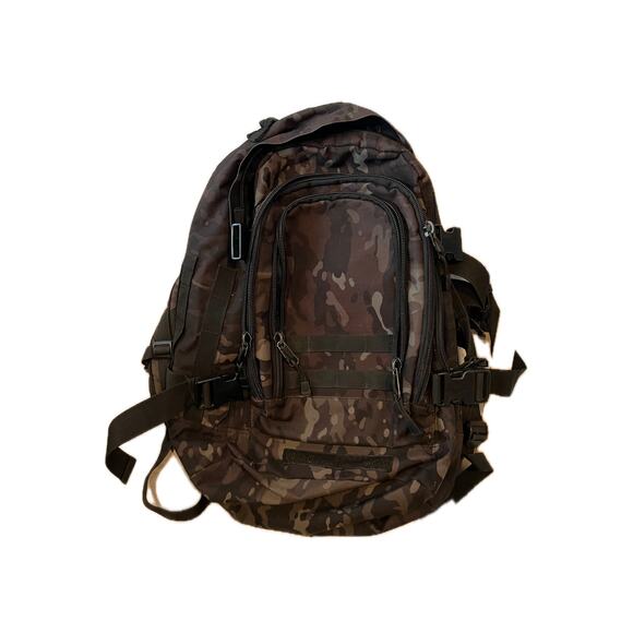 Mercury Brown Black Camo XL Tactical Backpack - Picture 1 of 5